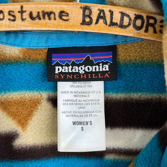 Patagonia Synchilla Common Threads Fleece Aztec Pop Over - Picture 6 of 7